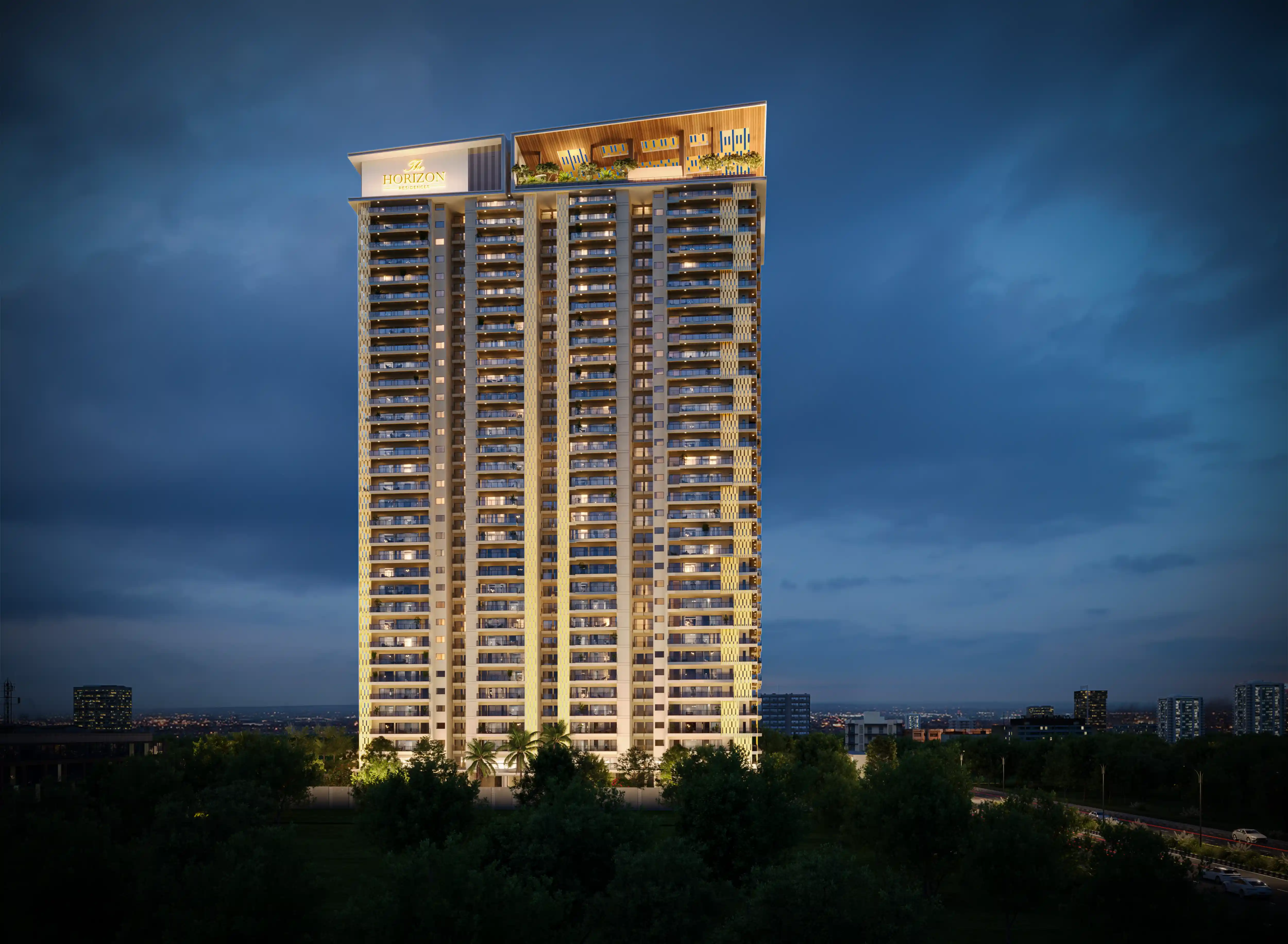 Side Elevation Night
